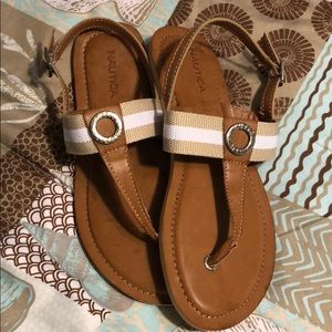 Nautica t-strap sandals